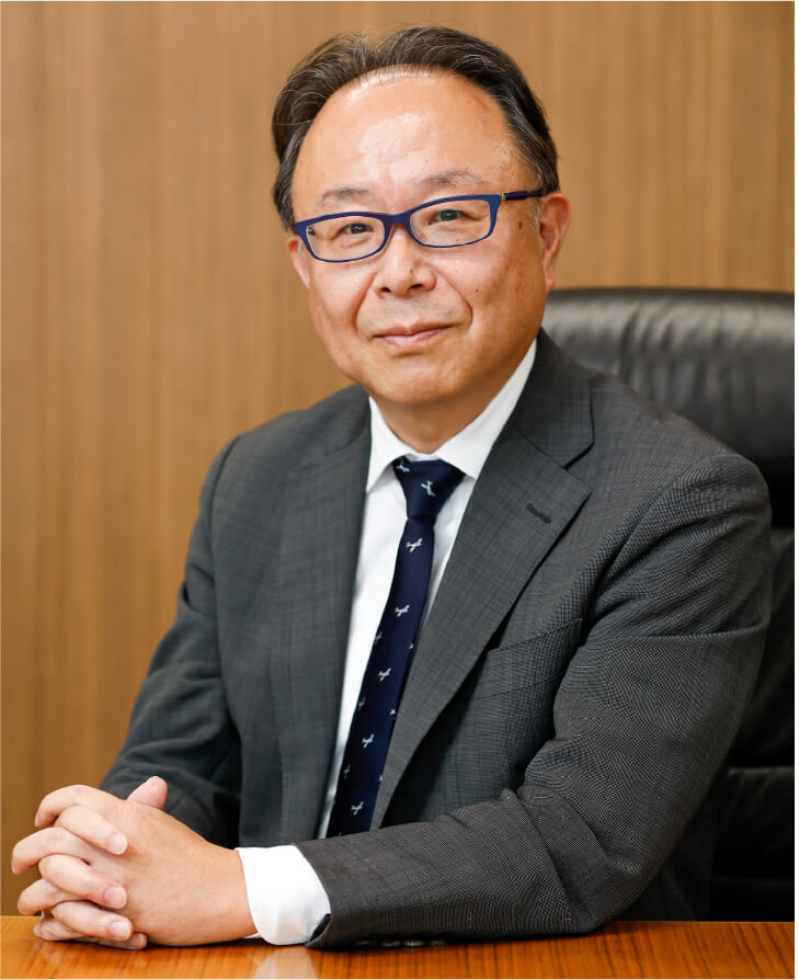 名菱電子株式会社　代表取締役社長　岡田 叔之